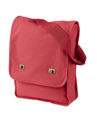 Authentic Pigment Pigment -Dyed Canvas Field Bag 1902 #color_Poppy