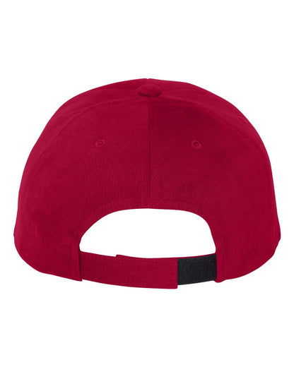 YP Classics Structured Brushed Twill Cap 6363V #color_Red