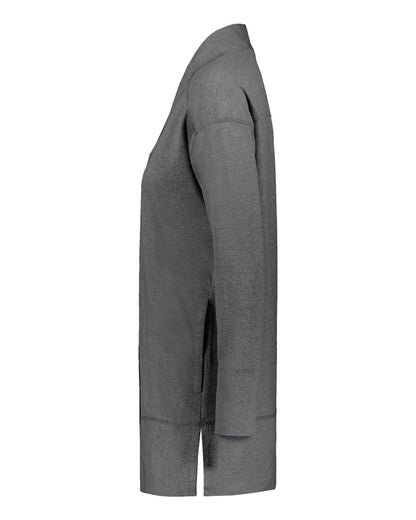 Holloway Women's Eco Revive™ Ventura Cardigan 223705 #color_Carbon Heather