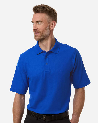 Harriton Men's Tall Maverick CVC Pique Polo M105T #colormdl_True Royal