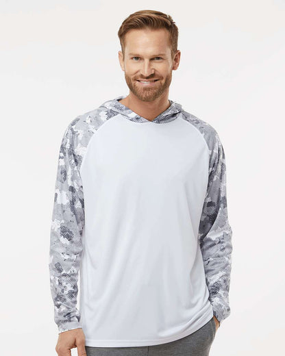 Paragon Unisex Tortuga Extreme Performance Hooded T-Shirt 240 #colormdl_White/ Aluminum Camo