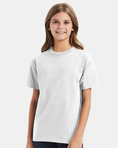 Hanes Authentic Youth T-Shirt 5450 #colormdl_White