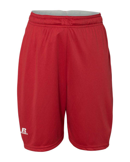 Russell Athletic Youth Essential 7" Shorts with Pockets TS7X2B #color_True Red