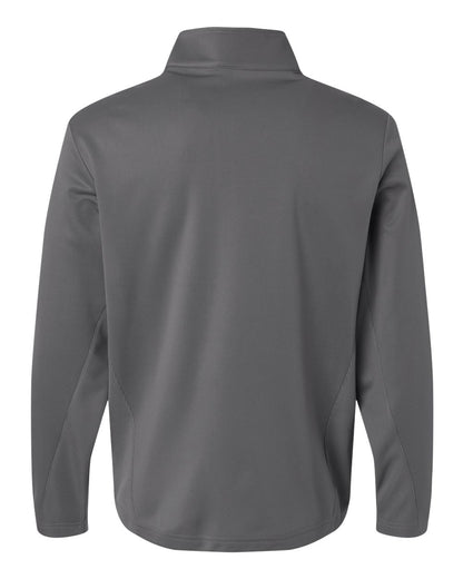 Team 365 Unisex Squad Cadet Quarter-Zip Tech Fleece Pullover TT401 #color_Sport Graphite