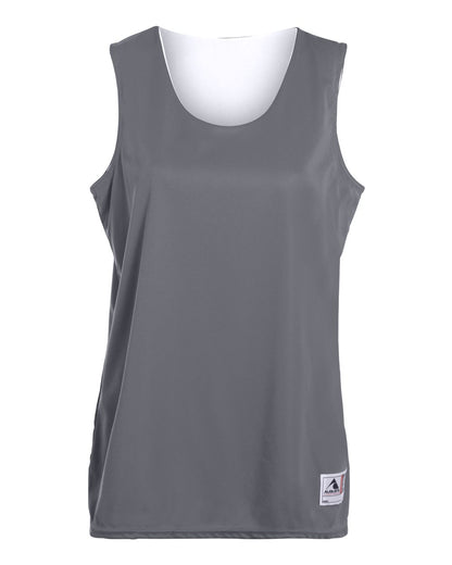 Augusta Sportswear Women's Reversible Wicking Tank Top 147 #color_Graphite/ White