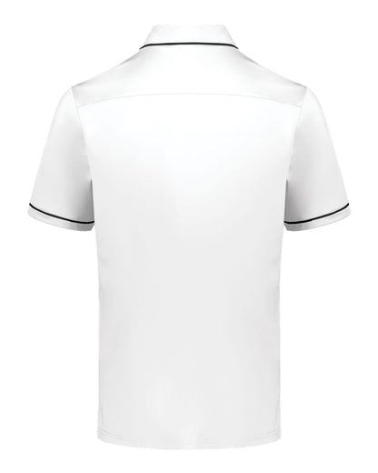 Holloway Men's CoolCore® Polo 222518 #color_White/ Black