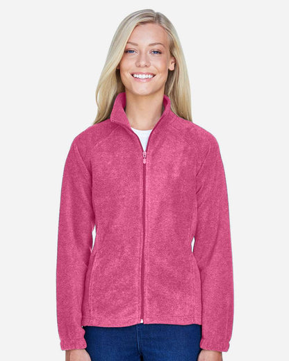 Harriton Women's Full-Zip Fleece M990W #colormdl_Charity Pink
