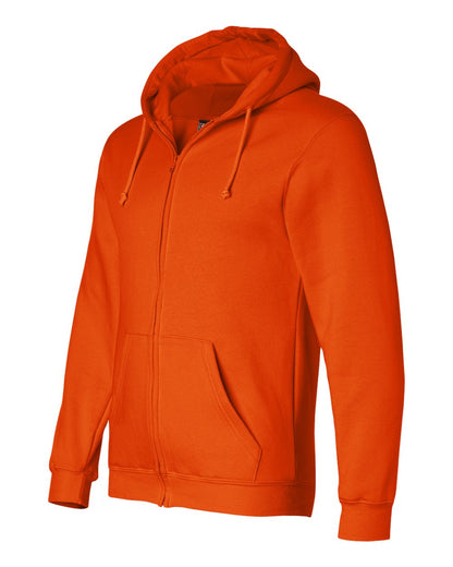 Bayside USA-Made Full-Zip Hooded Sweatshirt 900 #color_Bright Orange