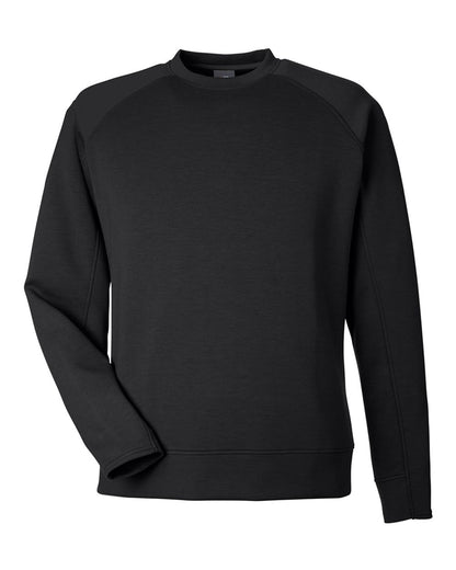 J. America Unisex Apex Fleece Crewneck Sweatshirt 8752 #color_Black