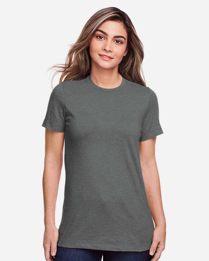 Gildan Women's Softstyle® CVC T-Shirt 64001LCVC #colormdl_Gunmetal