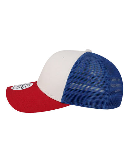 LEGACY Mid-Pro Snapback Trucker Cap MPS #color_White/ Red/ Royal