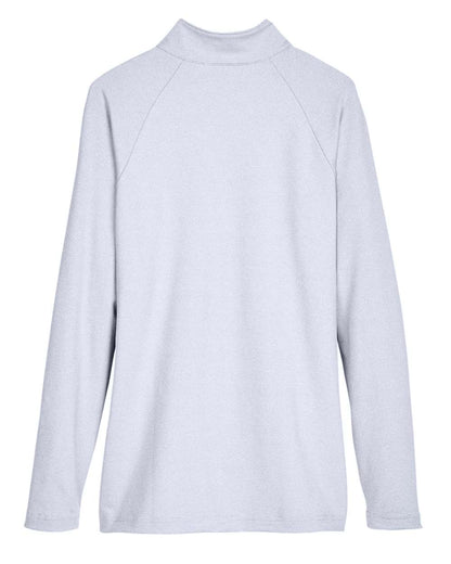 Devon & Jones Women's CrownLux Performance® Clubhouse Micro-Stripe Quarter-Zip Pullover DG480W #color_Navy