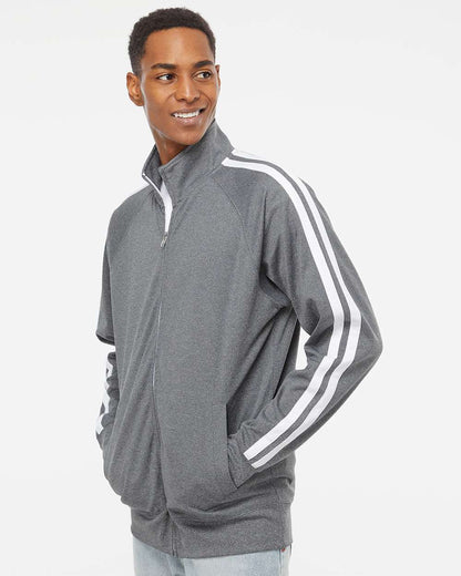 Independent Trading Co. Lightweight Poly-Tech Full-Zip Track Jacket EXP70PTZ #colormdl_Gunmetal Heather