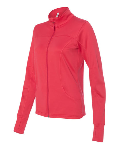 Independent Trading Co. Women's Poly-Tech Full-Zip Track Jacket EXP60PAZ #color_Coral