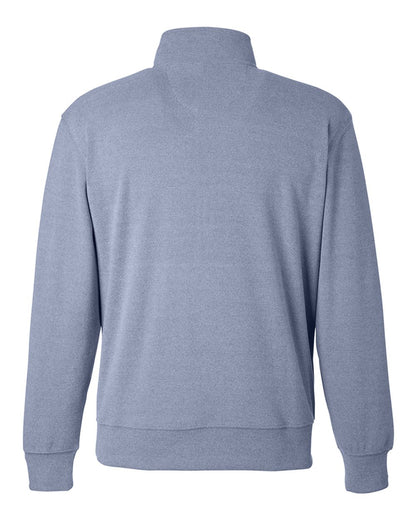 J. America Unisex Element Fleece Quarter-Zip Sweatshirt 8760 #color_Navy