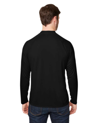 CORE365 Unisex Ultra UVP™ Marina Raglan Long Sleeve T-Shirt CE110 #colormdl_Black