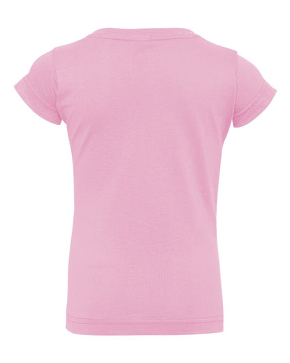 Rabbit Skins Toddler Girls Fine Jersey Tee 3316 #color_Pink