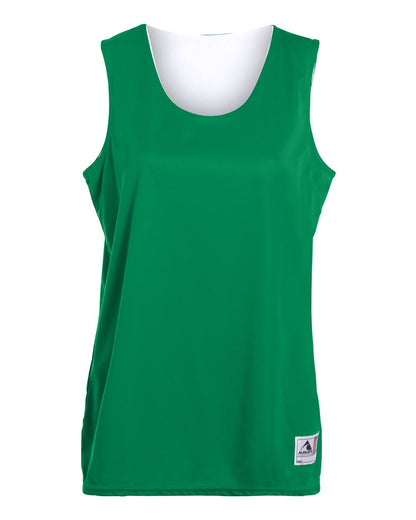 Augusta Sportswear Women's Reversible Wicking Tank Top 147 #color_Kelly/ White