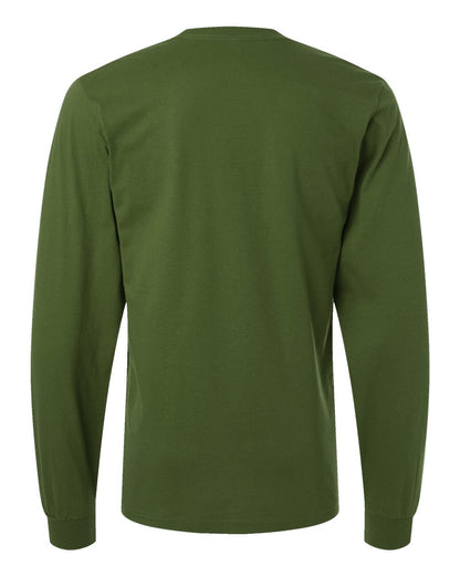 American Apparel Unisex Fine Jersey Long Sleeve Tee 2007 #color_Olive