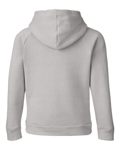 Under Armour Youth Rival Fleece Hooded Sweatshirt 1379792 #color_Mod Grey Light Heather/ White