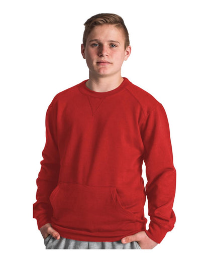 Badger Pocket Sweatshirt 1252 #color_Red