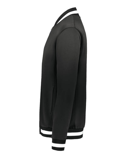 Holloway Youth V-Street Full-Zip Jacket 223647 #color_Black/ White