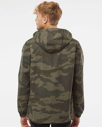 Independent Trading Co. Men's Nylon Anorak EXP94NAW #colormdl_Forest Camo