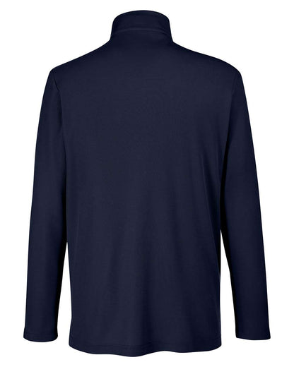 CORE365 Men's Fusion ChromaSoft™ Pique Quarter-Zip Pullover CE405 #color_Classic Navy
