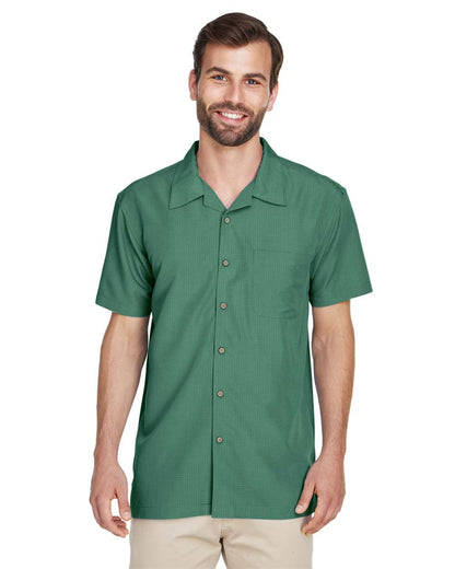 Harriton Men's Barbados Textured Camp Shirt M560 #colormdl_Palm Green