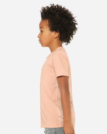 BELLA + CANVAS Youth Triblend Tee 3413Y #colormdl_Peach Triblend