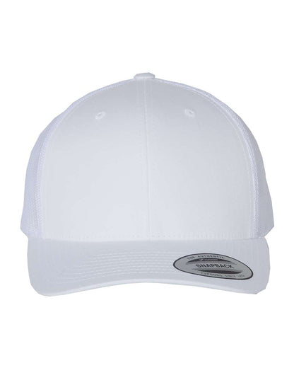 YP Classics Retro Trucker Cap 6606 #color_White