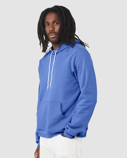 BELLA + CANVAS Sponge Fleece Hoodie 3719 #colormdl_Heather Columbia Blue