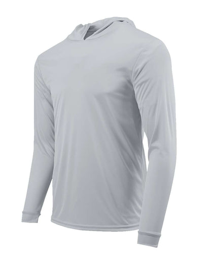 Paragon Youth Bahama Performance Hooded Long Sleeve T-Shirt 221Y #color_Aluminum