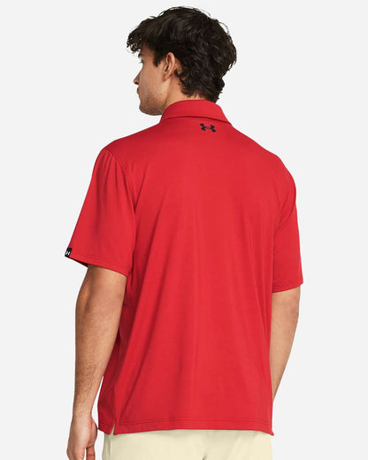 Under Armour Men's Recycled Polo 1383255 #colormdl_Red/ White