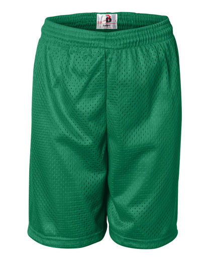 Badger Youth Pro Mesh 6" Shorts 2207 #color_Kelly