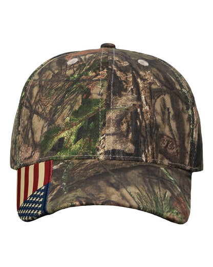 Kati Camo Woven USA Flag Cap LC350 #color_Xtra/ USA Flag