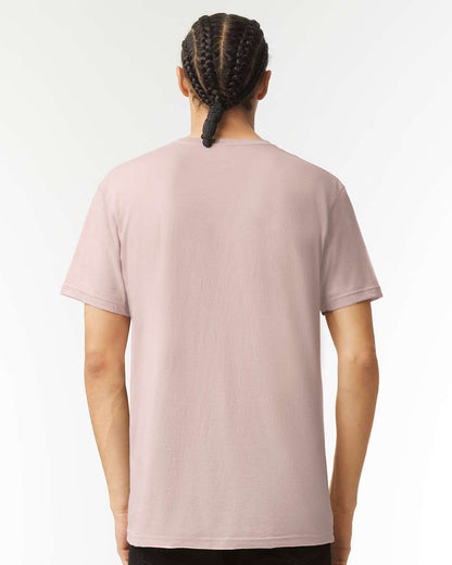 American Apparel CVC V-Neck Tee 2006CVC #colormdl_Heather Blush