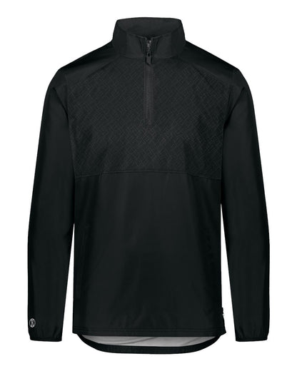 Holloway Men's SeriesX Quarter-Zip Pullover 229533 #color_Black