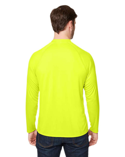 CORE365 Unisex Ultra UVP™ Marina Raglan Long Sleeve T-Shirt CE110 #colormdl_Safety Yellow