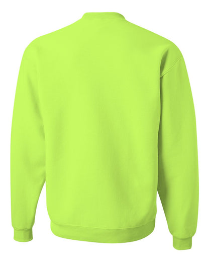 JERZEES Unisex NuBlend® Crewneck Sweatshirt 562MR #color_Safety Green