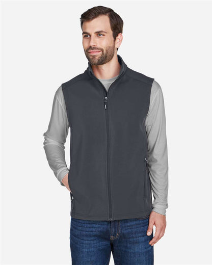 CORE365 Men's Cruise Two-Layer Fleece Bonded Soft Shell Vest CE701 #colormdl_Carbon