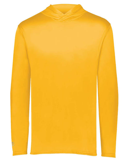 Holloway Men's Momentum Hooded Long Sleeve T-Shirt 222830 #color_Gold