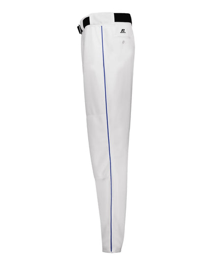 Russell Athletic Youth 2.0 Piped Diamond Series Baseball Pants R11LGB #color_White/ Royal