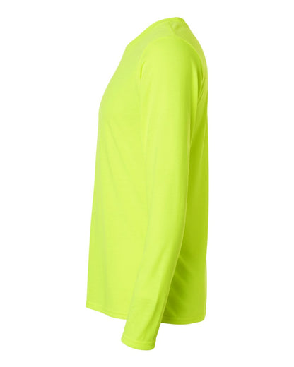 Gildan Unisex Performance® Long Sleeve T-Shirt 42400 #color_Safety Green
