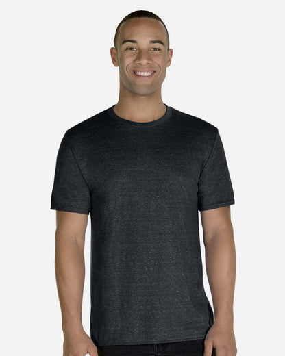 JERZEES Unisex Snow Heather Jersey T-Shirt 88MR #colormdl_Black Ink