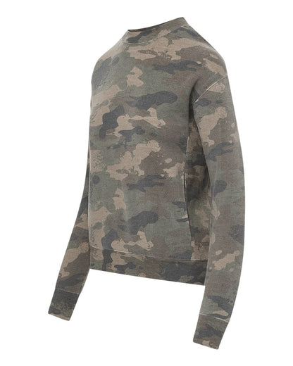 MV Sport Women's Raelynn Cloud Fleece Crewneck Sweatshirt W23140 #color_Faded Camo