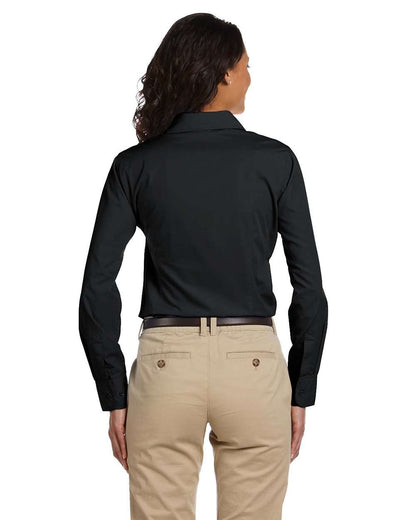 Harriton Women's Essential Poplin M510W #colormdl_Black