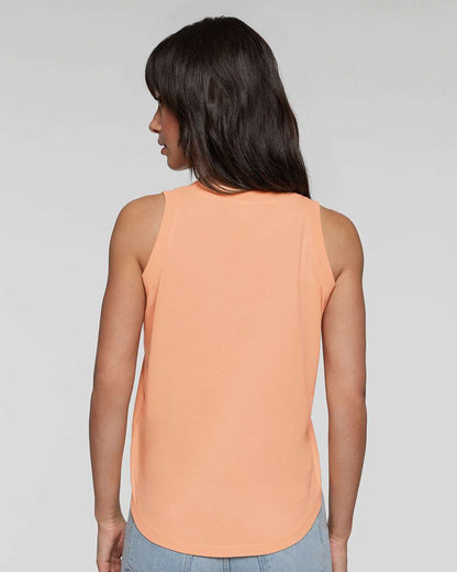 LAT Women's Relaxed Fine Jersey Tank 3592 #colormdl_Peachy