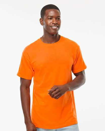 M&O Men's Gold Soft Touch T-Shirt 4800 #colormdl_Safety Orange