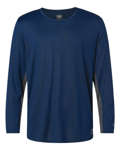 Oakley Men's Team Issue Hydrolix Long Sleeve T-Shirt FOA402992 #color_Team Navy